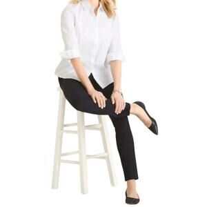 Fabulously Slimming By Chico’s Black Jeans Short 1
